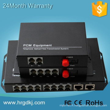 Convertisseur Ethernet vers téléphone 16 canaux multiplexeur PCM rs422 multiplexeur